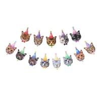 Gvvsjgdbis Bannière d'anniversaire pour animal domestique - Guirlande de fanions en papier pour chat et chien - Bannières à suspendre