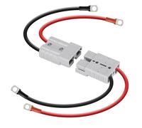 Gvvsjgdbis Batterie 50 A 8 Awg à connexion rapide pour chariot élévateur électrique avec terminal à joint torique, 40 cm avec connecteur rapide