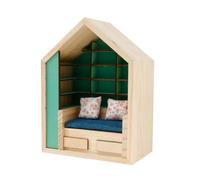 Gvvsjgdbis Bibliothèque en bois avec deux coussins pour soulager le stress