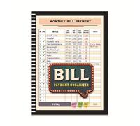 Gvvsjgdbis Bill Tracker Carnet de notes mensuel et planificateur pour budget personnel et financier, organisateur de paiement de factures