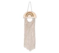 Gvvsjgdbis Boho Tissé Tassel Tenture Murale Ornements Pinces à Cheveux Titulaire Arcs à Cheveux Organisateur Chambre d'enfants DéCor à - Blanc