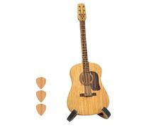 Gvvsjgdbis Boîte de rangement pour médiators de guitare acoustique en bois avec support - Portable - Fabriquée à la main - Accessoire de guitare