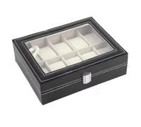 Gvvsjgdbis Boîte de rangement pour montres en cuir synthétique à 10 chiffres