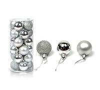 Gvvsjgdbis Boules D'Ornement de NoëL DéCor de Boule Incassable, Boule d'arbre de NoëL Boule Suspendue Ornement de FêTe à DéCor de NoëL