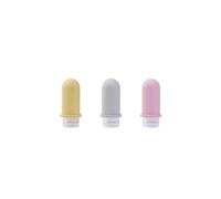 Gvvsjgdbis Bouteilles de voyage portables en silicone vides rechargeables pour lotion, shampooing, crème (60 ml D)