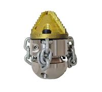 Gvvsjgdbis Buse de Sablage Rotative 70L Buse de Nettoyage de Dragage de Canalisations Buse D'Égout Rotative à Élingue à Corde et Chaîne G1/2