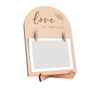 Gvvsjgdbis Cadre photo pour bébé - Cadeau de grossesse - Tableau de première naissance - Accessoires photo de bain de bébé avec stylo pour empreintes de pied.
