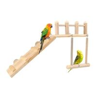 Gvvsjgdbis Cage à Perroquet Hamac Balançoire Cage à Calopsitte Hamac Balançoire Jouet Support en Bois Branches Hamac à Calopsitte Balançoire Jouet Cage à Oiseaux