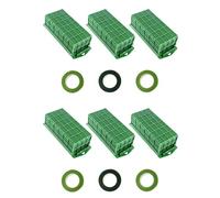 Gvvsjgdbis Cage en Mousse Florale, Paquet de 6 Blocs de Mousse Florale pour Fleur, Support de Fleur avec Mousse Florale, Mousse de Fleur de Bol de Cage