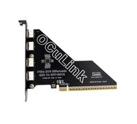Gvvsjgdbis Carte adaptateur PCIe 4.0 X16 vers 4 ports Oculink SFF-8611 & 8612 compatible SFF-8611 & 8612 vers SFF-8639 U.2 SSD