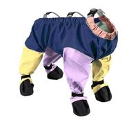 Gvvsjgdbis Chaussures pour chien - Leggings anti-salissures - Bottes porte-jarretelles imperméables et antidérapantes - Protection pour pattes d'animaux domestiques - Pour promener en plein air