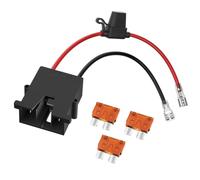 Gvvsjgdbis Connecteur de faisceau de fils en plastique pour batterie 12 V avec fil 12 AWG 3 fusibles remplaçables