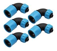 Gvvsjgdbis Connecteur rapide coudé à 90 degrés 16 mm ABS pour tuyau d'arrosage de jardin de lavage de voiture à connexion rapide