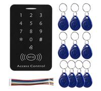 Gvvsjgdbis Contrôleur d'accès autonome crypté anti-copie 125 kHz ID contrôle d'accès clavier panneau numérique lecteur de carte pour serrure de porte