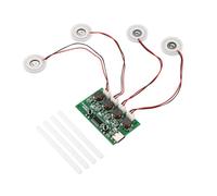 Gvvsjgdbis DC5V Type-C Mini humidificateur Kit de bricolage générateur de brouillard et carte pilote 4 feuilles d'atomisation pour appareil à brouillard
