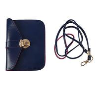 Gvvsjgdbis de Messager pour Femmes Sac à Main en Cuir PU de Style Vintage à Main BandoulièRe Doux et Mignon de Messager D'Embrayage (Bleu Foncé)