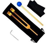 Gvvsjgdbis Diapason 128 Hz, outil de nettoyage des oreilles, diapason lesté 128 Hz pour guérison diapason coulissant