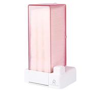 Gvvsjgdbis Distributeur automatique de tampons en coton, organisateur de cosmétiques anti-poussière pour maquillage et type, non pelucheux