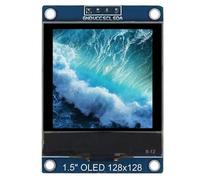 Gvvsjgdbis Écran d'affichage OLED 1,5" 4 broches SH1107 Drive IC 128 x 128 IIC I2C Interface pour 51 STM32 P22101 P22102