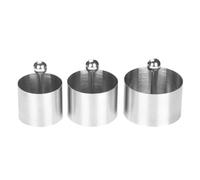 Gvvsjgdbis Ensemble de 3 plats ronds faits à la main pour hamburger, ustensiles de cuisine, décoration plaquée