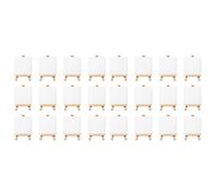 Gvvsjgdbis Ensemble de peinture sur toile 7,6 x 7,6 cm et mini chevalet de 12,7 cm - Le lot contient : 24 mini toiles et 24 mini chevalets