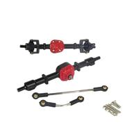 Gvvsjgdbis Ensemble d'essieux de pont avant et arrière en métal pour MN D90 D91 D96 99S FJ45 1/12 RC Pièces de mise à niveau Noir