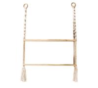 Gvvsjgdbis Étagère Murale en Bois Décorative, Étagères Murales pour Chambre à Coucher, Plantes, Fleurs, Balançoire en Bois, Corde Suspendue, Décoration de