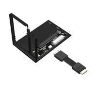 Gvvsjgdbis F9G-F9934-BK7 OCuLink Interface Externe Carte Graphique Dock Extension Dock Mâle vers Mâle Câble ATX Type PCIe4.0 64Gbps 25CM