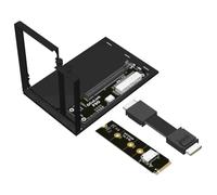 Gvvsjgdbis F9G-F9934-F4C-BK7 EGPU OCuLink GPU Dock M.2 NVMe vers Oculink Adaptateur avec câble Oculink Type ATX PCIe4.0 64 Gbps 25 cm