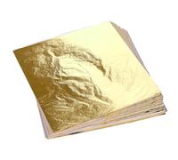 Gvvsjgdbis Feuilles d'or pour l'art, 200 Pièces 5,5 X 5,5 Pouces Feuilles de Feuille d'or Feuilles de Cuivre pour Bricolage Artisanat Décoration