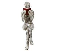Gvvsjgdbis Figurine de lecture, pulpe, décoration de bibliothèque de lecture, sculpture de lecture, ornement pour bibliothèque de salon (04), durable, installation facile, facile à utiliser