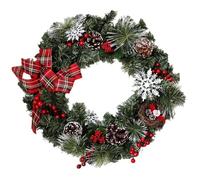Gvvsjgdbis Flocon de neige Pomme de pin Nœud Simulation de Noël Décoration Pendentif