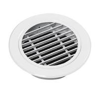 Gvvsjgdbis Grille d'aération ronde en alliage d'aluminium de 200 mm - Simple couche - Coupe-vent et imperméable - Sortie d'air linéaire - Facile à utiliser