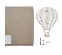 Gvvsjgdbis Horloge Décorative Murale Muette en Forme de Montgolfière, Décoration Artistique, Horloge Murale pour et Le Bureau (sans Batterie), Blanche, Facile à Utiliser