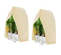 Gvvsjgdbis Housse de protection contre le froid pour plantes d'hiver avec cordon de serrage et fermeture éclair - Couverture anti-gel multifonction pour arbres