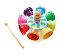 Gvvsjgdbis Instrument de percussion pour enfants, cloches diatoniques arc-en-ciel pour enfants, cadeau d'anniversaire pour enfants de 3 ans et plus