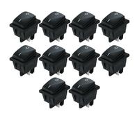 Gvvsjgdbis Interrupteur à bascule étanche 4 broches 250 V 16 A pour voiture, bateau, noir