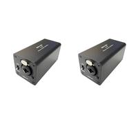Gvvsjgdbis Isolateur audio 2 x réduction du bruit, élimine le bruit actuel, boîtier de mise à la terre DI, 6,5 XLR Mixer Audio Isolator, MAI-130 Mono
