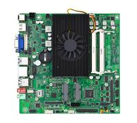 Gvvsjgdbis ITX-4568A01-4200U Carte mère industrielle Mini ITX DDR3 2 x SO-DIMM RTL8111H Gigabit carte réseau ventilateur intégré