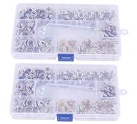 Gvvsjgdbis Kit de 240 pièces en acier inoxydable de qualité marine pour toile et tapisserie, housse de bateau, fermeture à bouton-pression