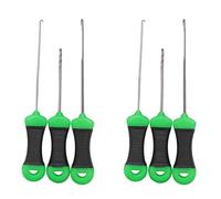 Gvvsjgdbis Kit de 6 aiguilles d'appât pour pêche à la carpe - Outil de gréement pour la fabrication de bas de ligne - Accessoires pour la pêche à la carpe