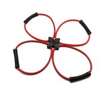 Gvvsjgdbis Kit de Bandes de Résistance Pilates Reformer Équipement de Fitness à Domicile pour Un Entraînement Total du Corps - Aide à Cibler Les Muscles, Le Tonus, Rouge