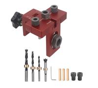 Gvvsjgdbis Kit de jauges universelles pour le travail du bois, jauge de trou de poche, guide de perçage pour les meubles d'armoire
