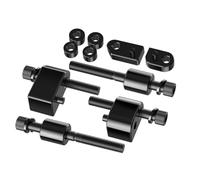 Gvvsjgdbis Kit de support d'extension de pied de moto, kit d'extension de planche d'escalier conducteur pour kits d'accessoires Touring Glide Dyna