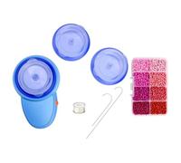 Gvvsjgdbis Kit de toupie de perles électrique - Kit d'outils pour la fabrication de bijoux - Fonctionne avec piles