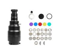 Gvvsjgdbis Kit d'éclairage pour studio photo avec objectif conique et projecteur optique Gobos