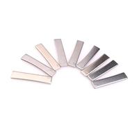 Gvvsjgdbis Kit d'installation de frettes de guitare électrique acoustique avec blocs en laiton 9 pièces