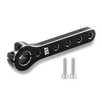Gvvsjgdbis Klaxon servo de bras de direction en métal 25 t pour 1/10 RC Crawler Axial Scx10 Trx4-6 pièces Noir