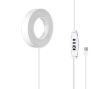 Gvvsjgdbis Lampe de croissance LED à spectre complet marche/arrêt automatique pour plafond sous armoire Lampe de croissance pour plantes Lumière jaune et blanche Support à fleurs en pot Spectre