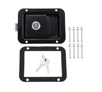 Gvvsjgdbis Loquet de Rechange pour Boîte à Outils de Voiture avec Clés et 8 Rivets en Acier Inoxydable pour Poignée de Traction pour Remorque de Camping-Car